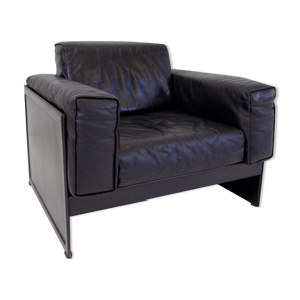 Fauteuil en cuir par Tito Agnoli,