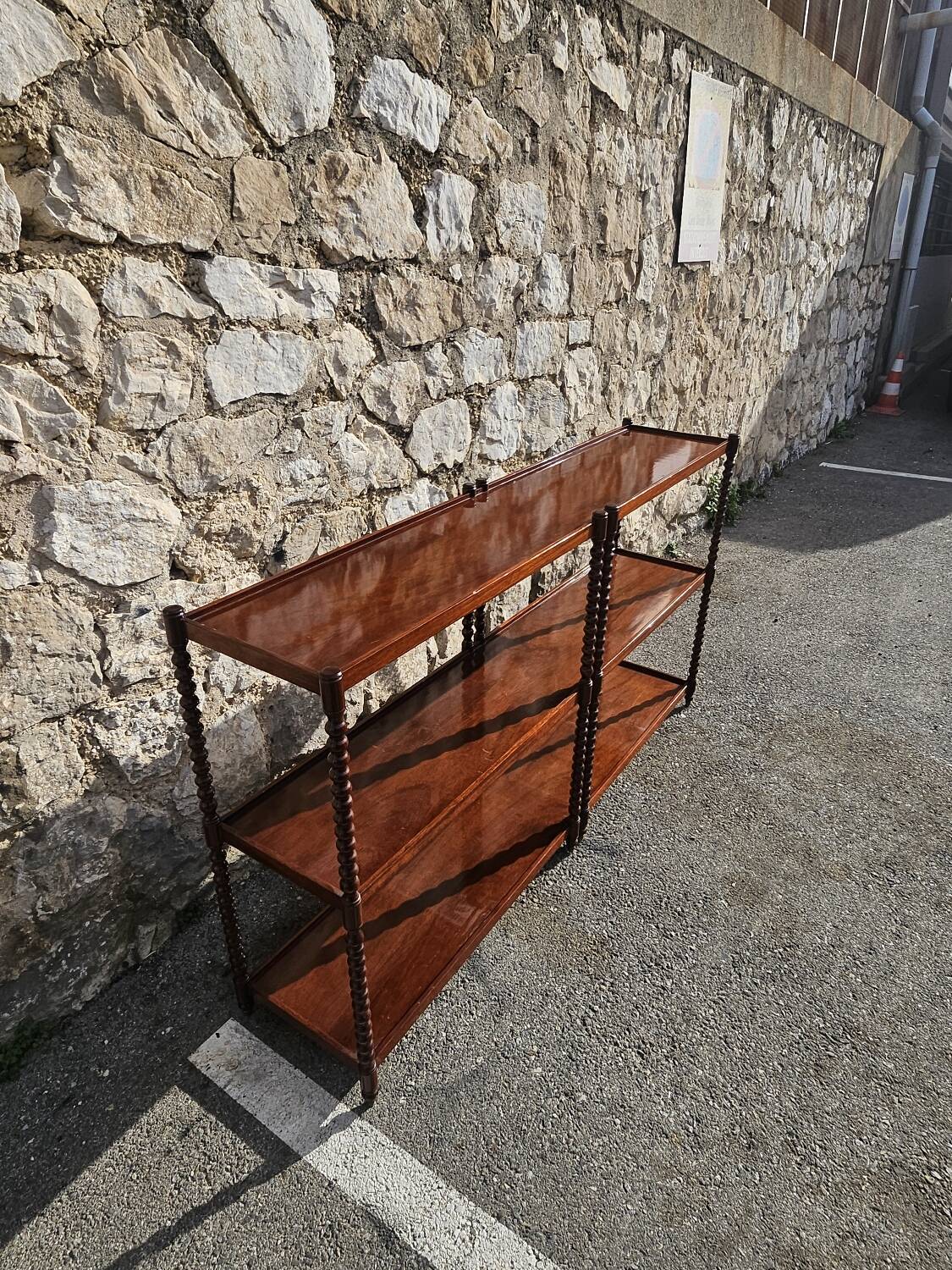 Large 20th century mahogany shelf