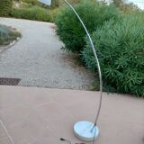 Chrome arc floor lamp