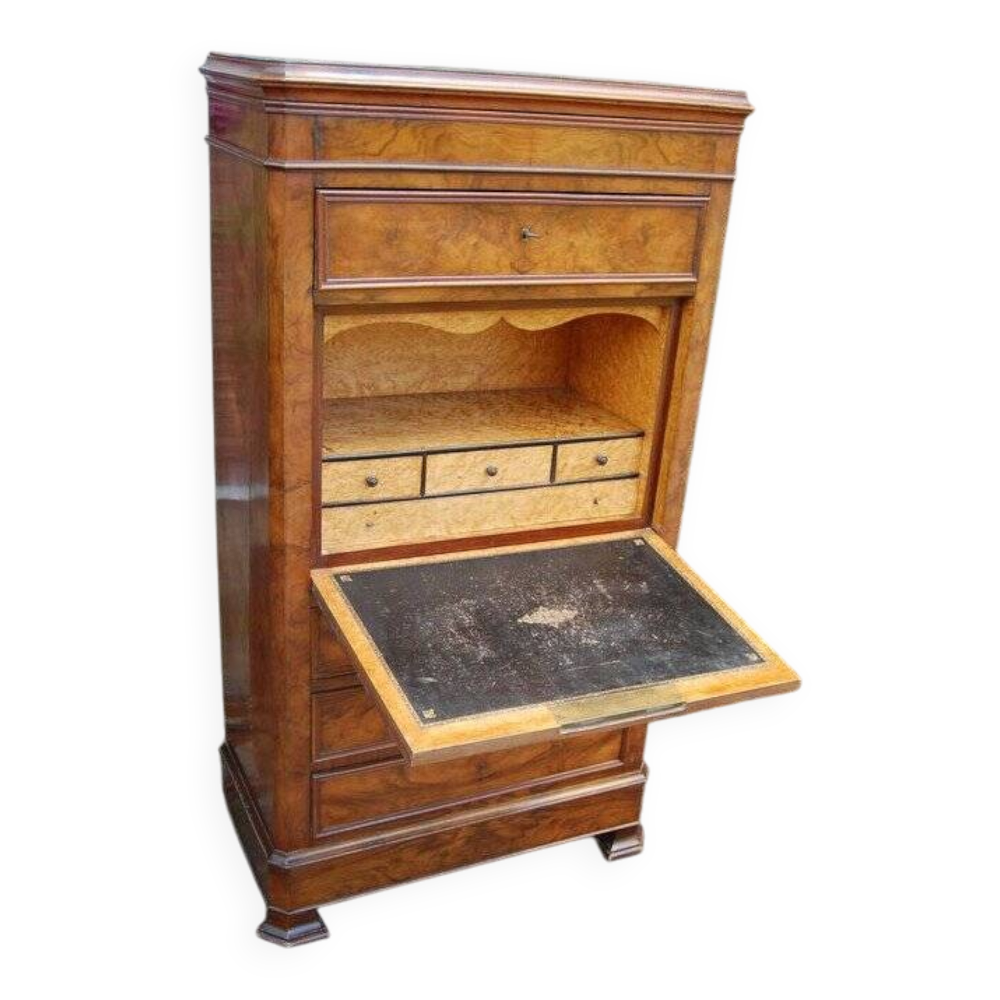Louis Philippe period walnut secretary from the 19th century