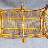 Vintage rattan sofa bench