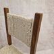 Chaise en bois assise en corde tressée