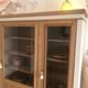 Vitrine / Bibliothèque vintage en chêne massif