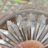 Amber and transparent crystal box Val Saint-Lambert Art Deco