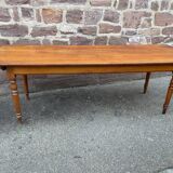 Large Alsatian farmhouse table 225 cm fir shade Merisier