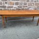 Table de ferme alsacienne 225 cm sapin teinte Merisier