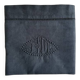Antique Pillowcase in Pure Charcoal Black Linen Thread