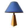 Pyramid 80 wooden lamp and blue