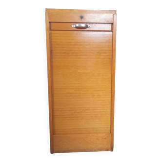 Small wooden curtain file cabinet