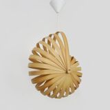 Nautilus pendant light made of wooden slats, 2000s