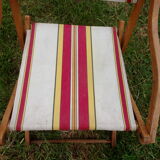 small folding chair canvas 1940 1950 camping