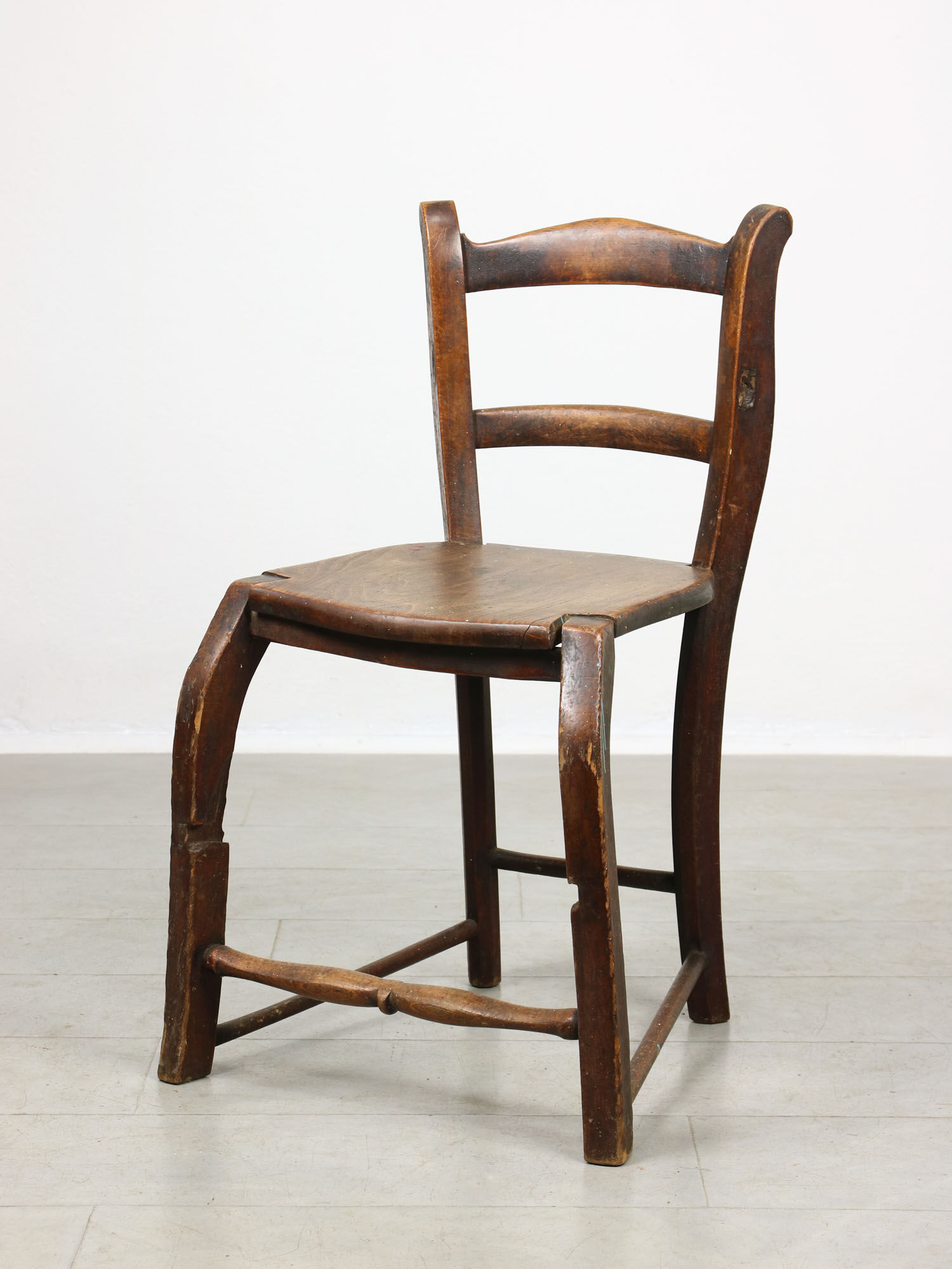 Antique Patinated Children's Chair, 1890s