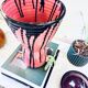 Large pink Art Ceram vase, circa 1970