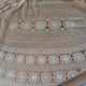 Antique handmade crochet tablecloth