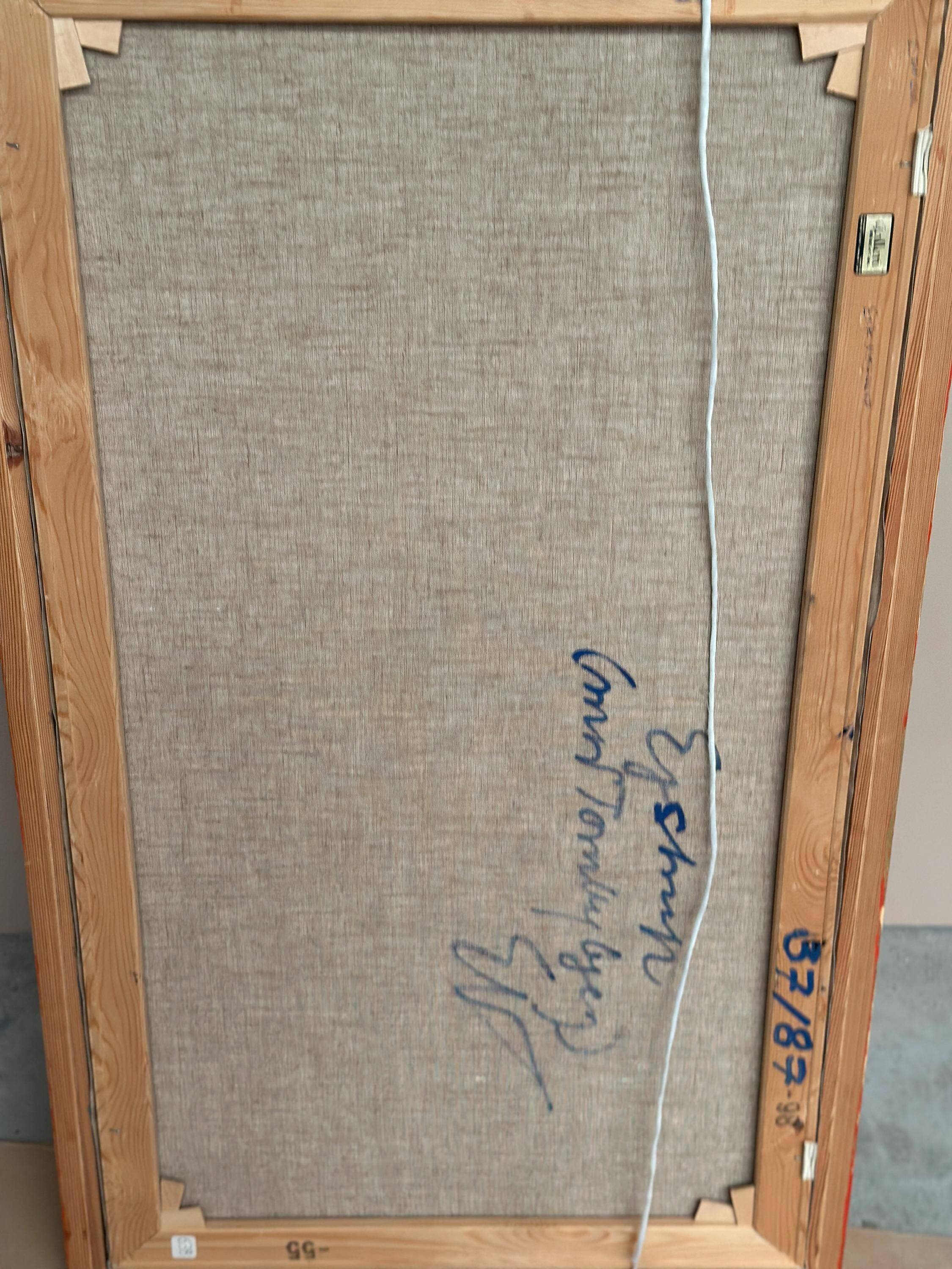 Original Large Danish Oil On Canvas – “Landscape, Denmark” By Erik Nörgaard – Vintage & Framed