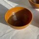 Lot de 4 petits bols marrons en verre H12 D13