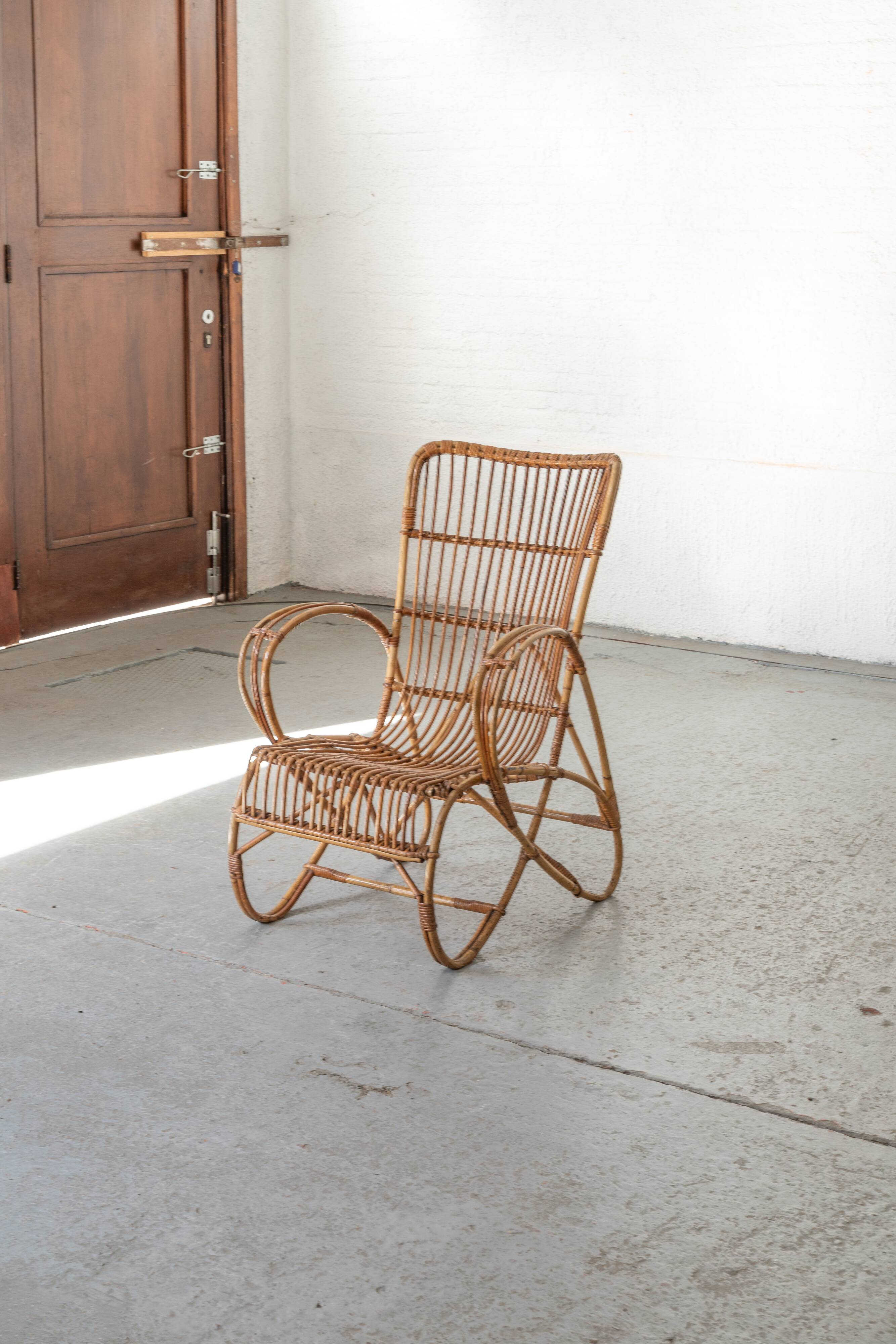 Chaise esy en rotin 'RB2' par Rosé Noordwolde