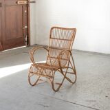 'RB2' rattan chair by Rosé Noordwolde