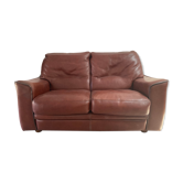 Canape 2 seater 100% leather brown