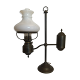 Old lamp opaline and bronze