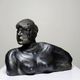20th-century ceramic bust of a woman, an unidentified piece of art.