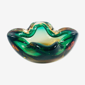 Sommerso Murano Glass Ashtray or Bowl, Italy, 1960s