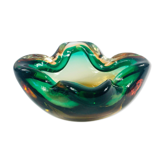 Sommerso Murano Glass Ashtray or Bowl, Italy, 1960s