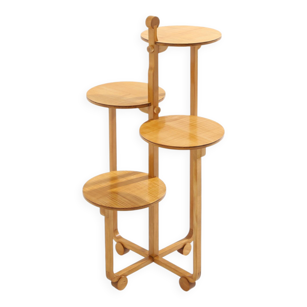 André Groult sellette à quatre plateaux érable et hêtre vers 1920