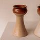 Pair of ceramic candle holders by Gunni Nordstrøm, Denmark, 1960s.