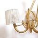 4-light rattan and rope pendant light, 1960-1970.