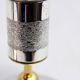 Pair of silver metal candlesticks