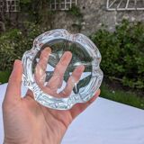 Cendrier en verre en forme de fleur