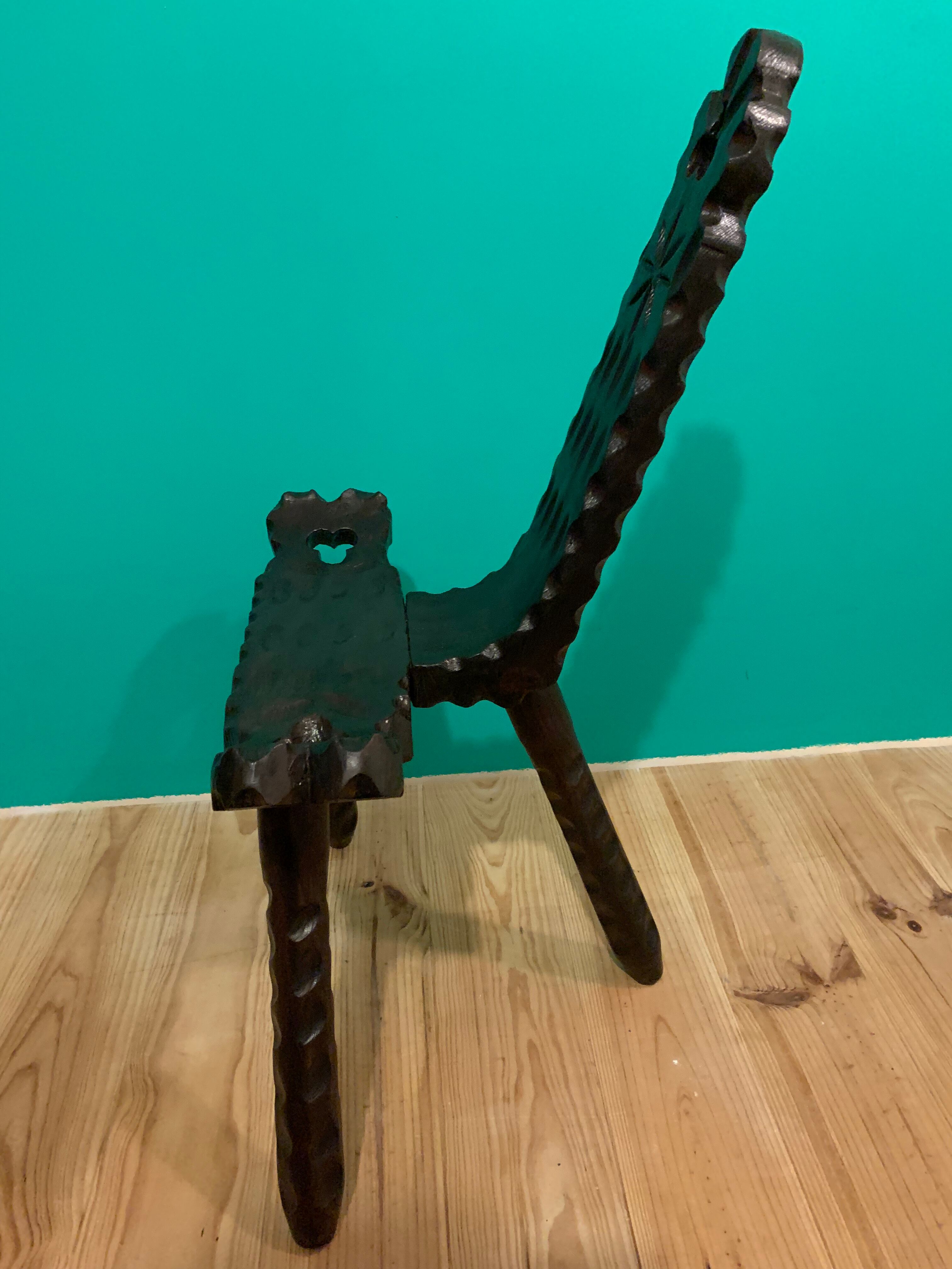 Stool brutalism tripod, 1960/70