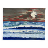 Huile sur toile paysage tableau peinture