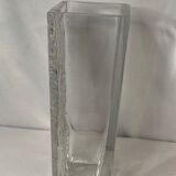 2212942 Daum, large cut crystal vase signed design 1970