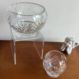 Set of 2 thick crystal candy cups