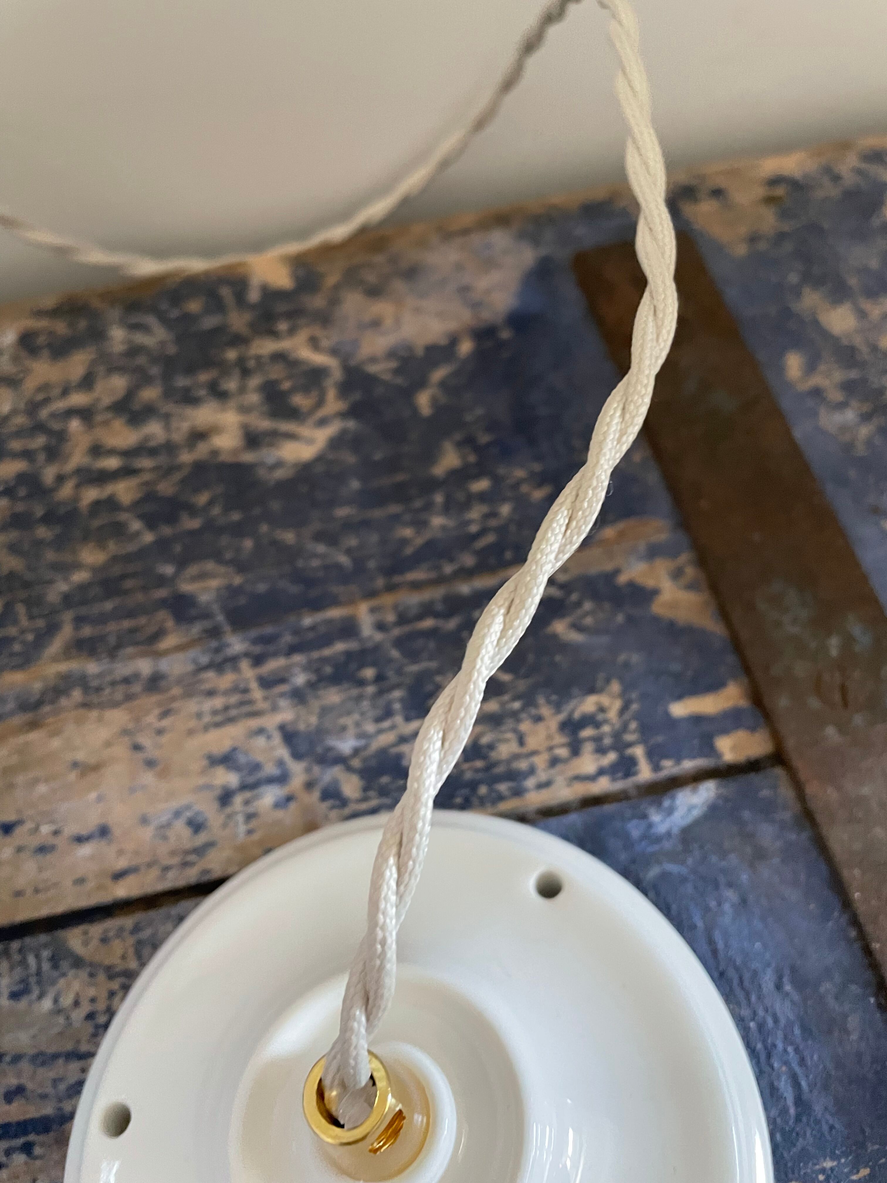 Vintage patterned opaline pendant lamp