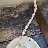 Vintage patterned opaline pendant lamp