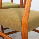 Hans Wegner Danish 'Town Hall' Wooden Arm / Side Chairs by Plan Mobler 50s