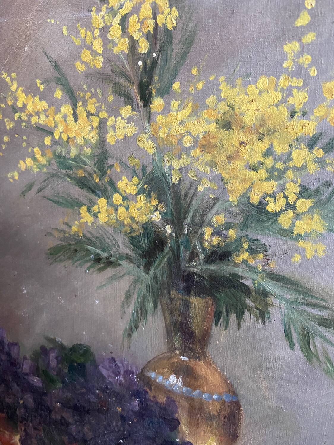 Still life with mimosa
