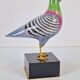 Italian Hand Painted Porcelain Pigeon by Giulia Mangani, 1970s