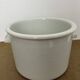 Large white earthenware pot - Creil and Montereau