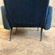 Vintage Italian Blue Armchair circa 1950
