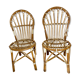 Pair of rattan chairs made in Landes