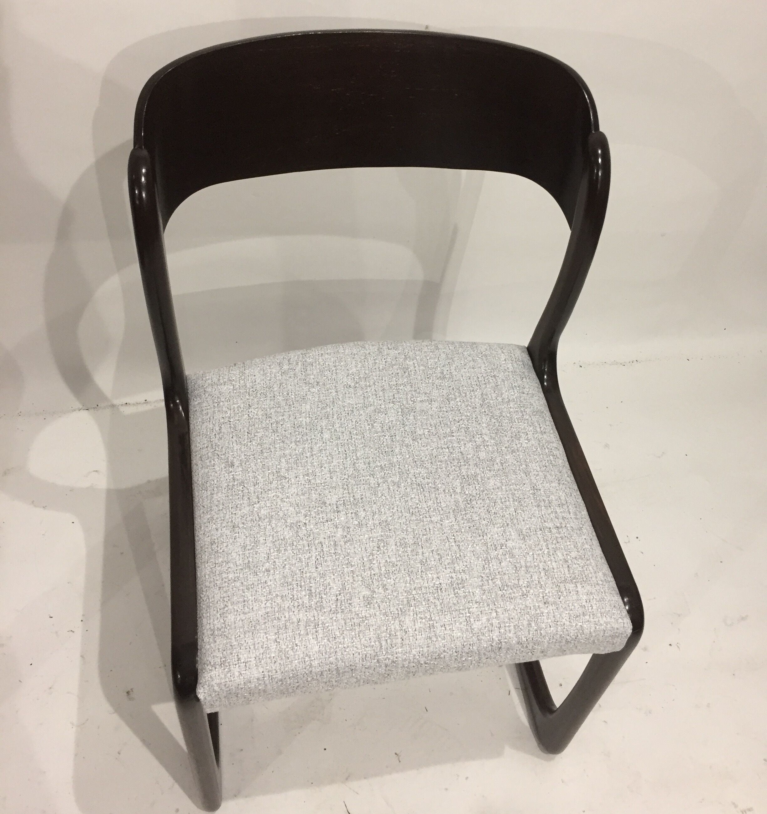 Series of 4 Retaped Baumann Chairs