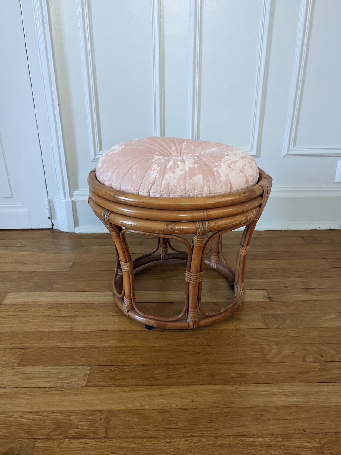 Pouf en rotin