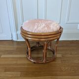 Rattan pouf