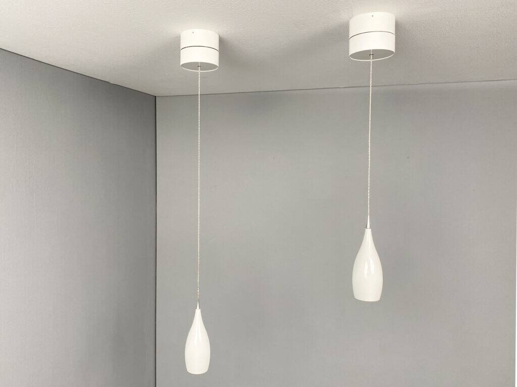 Pair of Drop Duo LED pendant lights by Jürgen Glauner for LDM, Germany, 2010s