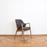 Swedish Leather Office Chairs by Alf Svensson for Dux, Set of 2