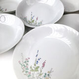Set of 8 hollow plates in Bavarian porcelain